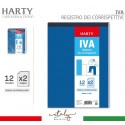 5x Registro Iva Corrispettivi 12x2 - Duplice Copia-Autoricalcanti -A4-documenti