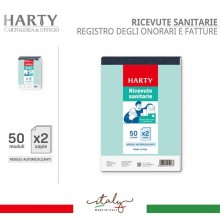 5x Blocchi Ricevute Sanitarie 50x2 Fogli Autoricalcanti Moduli Copie Registro