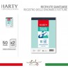 Harty 5x Blocchi Ricevute Sanitarie 50x2 Fogli Autoricalcanti Modul...