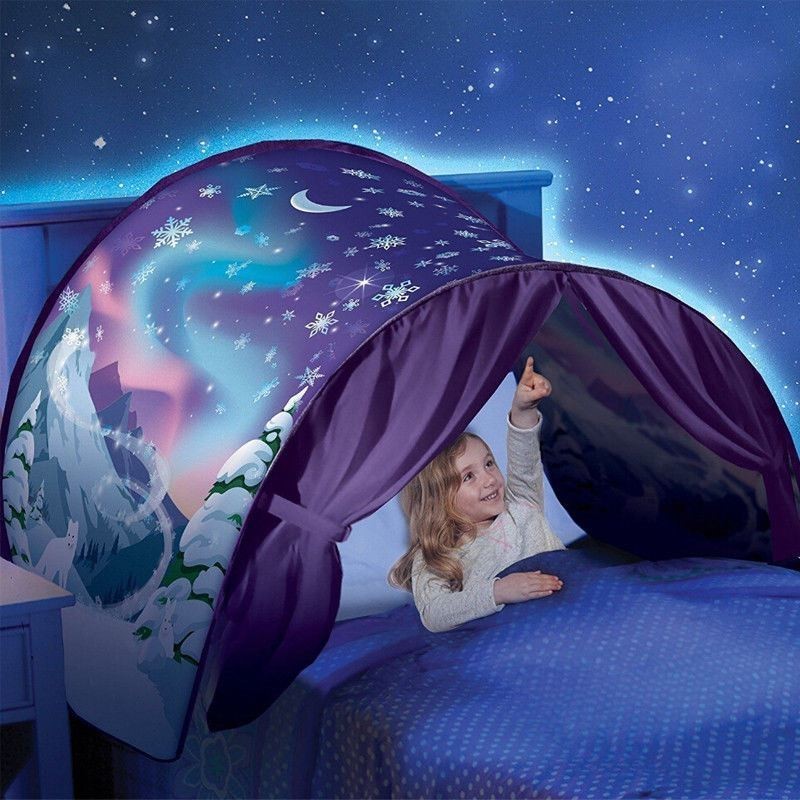 Tenda fantasia idea regalo bambini letto cameretta stellata inverno 3 anni