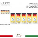 10 blocco numerato 1-100 blocchetti numerati multicolore lotteria estrazioni
