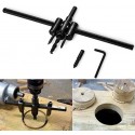 Tondo Legno Cerchio Fresa Buco Sega Trapano Bit Taglio Lama Regolabile 30-250mm