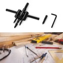 Tondo Legno Cerchio Fresa Buco Sega Trapano Bit Taglio Lama Regolabile 30-120mm
