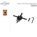 Tondo Legno Cerchio Fresa Buco Sega Trapano Bit Taglio Lama Regolabile 30-120mm