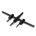 Tondo Legno Cerchio Fresa Buco Sega Trapano Bit Taglio Lama Regolabile 30-120mm