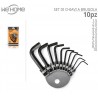 WeHome Set chiavi esagonali chiavini 10 pezzi chiave esagonale a br...