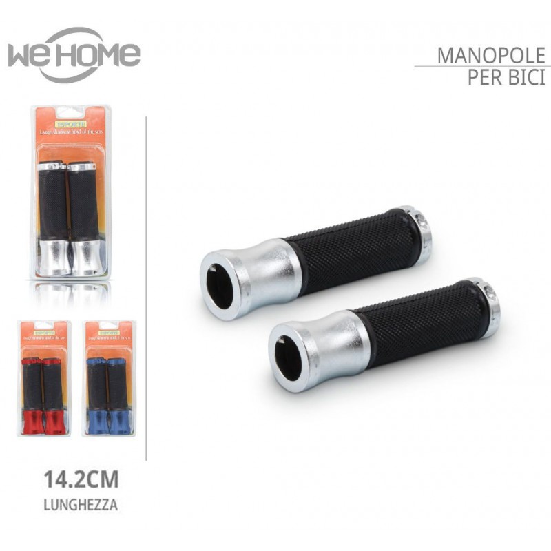 WeHome Manopole Bici Bicicletta Alluminio e Gomma Bike Manubrio Imp...