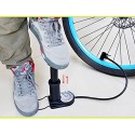 Mini Pompa a pedale per gonfiaggio bicicletta pallone Anello da nuoto Manometro