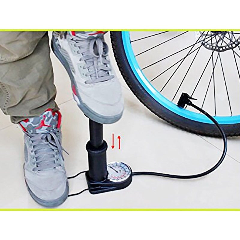 WeHome Mini Pompa a pedale per gonfiaggio bicicletta pallone Anello...