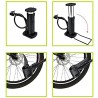 WeHome Mini Pompa a pedale per gonfiaggio bicicletta pallone Anello...