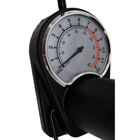 Mini Pompa a pedale per gonfiaggio bicicletta pallone Anello da nuoto Manometro