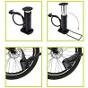 WeHome Mini Pompa a pedale per gonfiaggio bicicletta pallone pneuma...