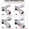 WeHome Chiave chiavi universale a croce per cassette contatore spor...