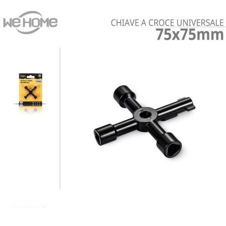 Chiave chiavi universale a croce  per cassette contatore sportello gas enel 2pz