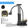 WeHome Mini Pompa a pedale con manometro gonfiaggio bicicletta pall...