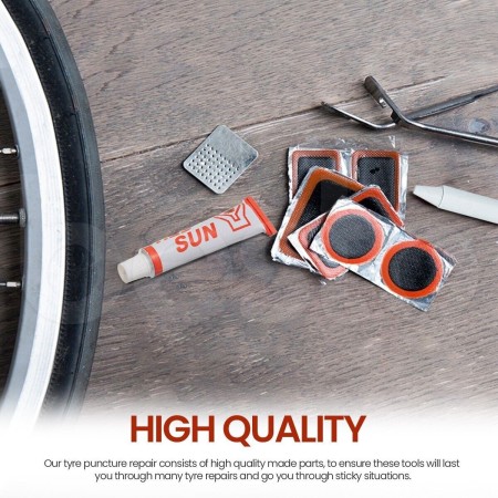 2x Kit completo riparazione gomma bici bicicletta bike pneumatico foro bucatura