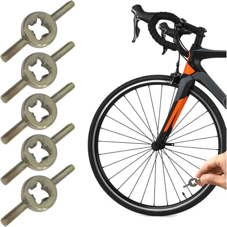 6x Kit Chiave rimuovi svita smonta valvole camere d'aria universale + valvole