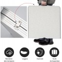 Tavolo Pieghevole Portatile a Valigetta 120x60cm 4 Sgabelli Campeggio Picnic