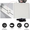 Generico Tavolo Pieghevole Portatile a Valigetta 120x60cm 4 Sgabell...