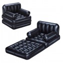 Bestway Poltrona Gonfiabile 4 Posizioni In 1 poggiapiedi 191x97x64 cm floccata