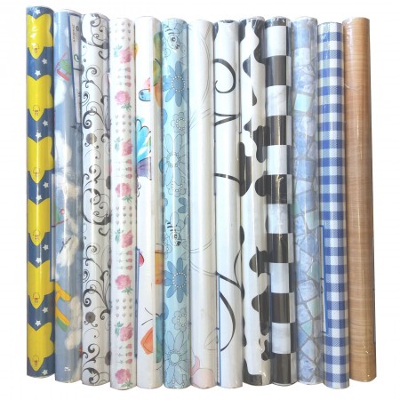 Rotoli autodesivi decorativo vinile pellicole adesive 2 metri 45 cm fantasia