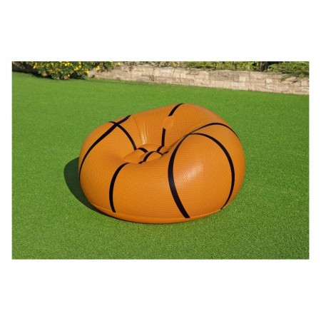 Poltrona pouf Gonfiabile 114x112x66 cm tema basket Bestway giardino bambini