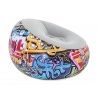 Bestway Poltrona pouf Gonfiabile 112x112x66 cm tema graffiti Bestwa...