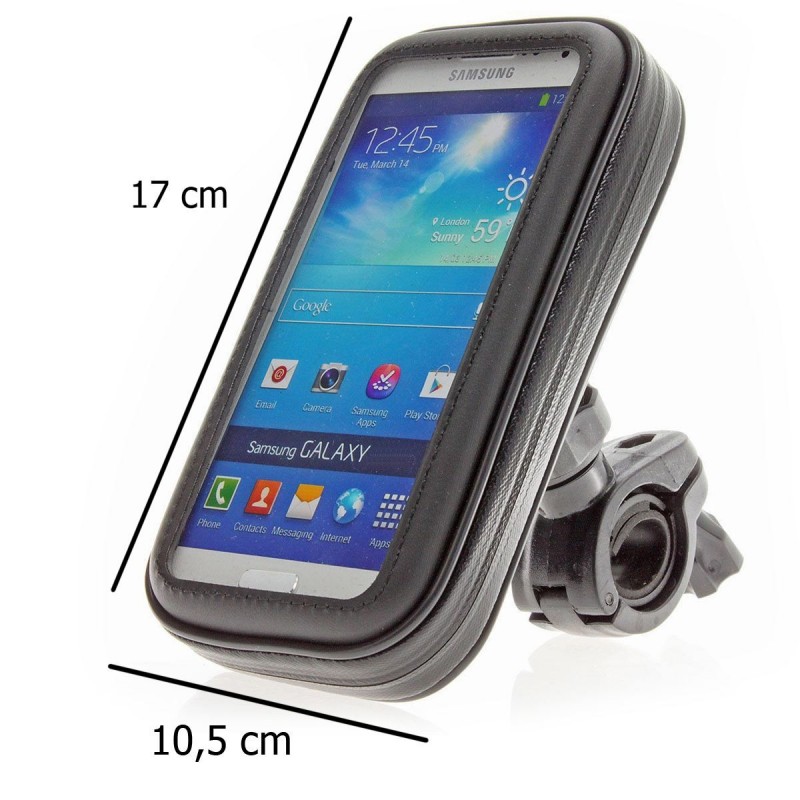 Supporto cellulare massimo 6" pollici da bici zip impermeabile touch smartphone