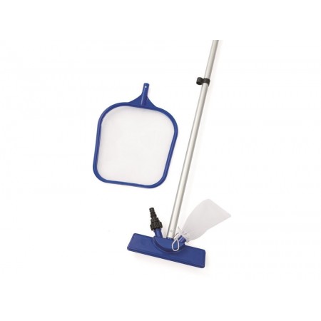 Bestway Kit manutenzione pulizia piscina retino aspiratore asta 58013 Flowclear