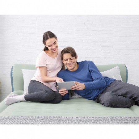 Materasso letto matrimoniale gonfiabile airbed FiberTech Bestway 229x152x43 cm