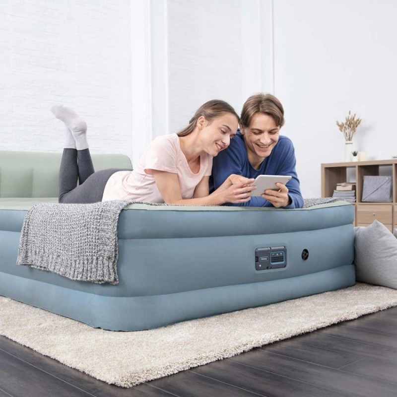 Bestway Materasso letto matrimoniale gonfiabile airbed FiberTech Be...