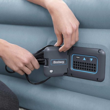 Materasso letto matrimoniale gonfiabile airbed FiberTech Bestway 229x152x43 cm