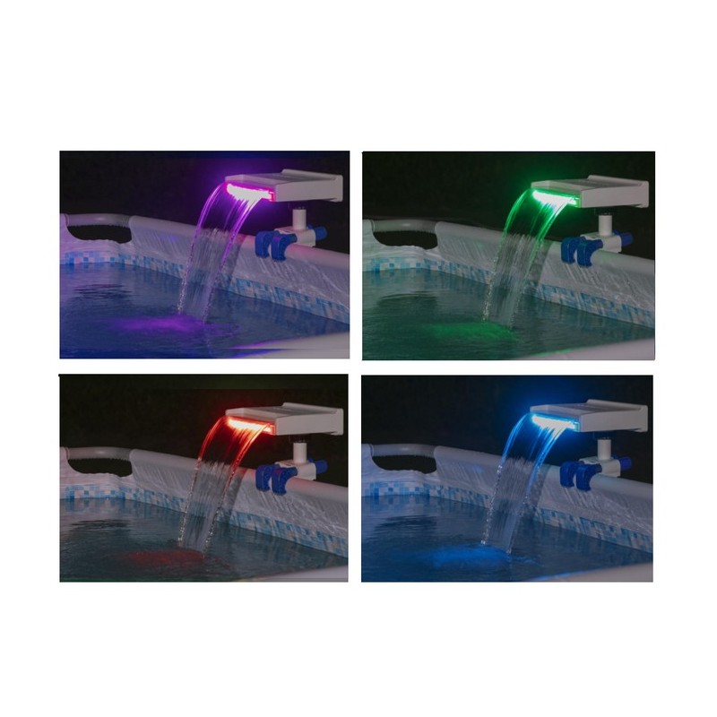 Bestway Bestway Flowclear Fontana Cascata Luce LED RGB Cambio Color...