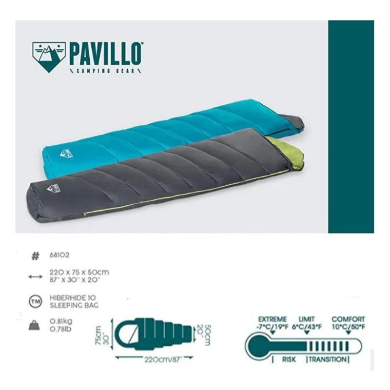 Bestway Sacco a pelo HIBERHIDE 10 Bestway invernale 220x75x50 cm ca...
