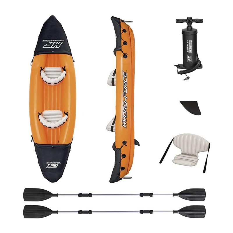 Kayak Canoa Gonfiabile Bestway 65077 Lite Rapid x2 Hydro-Force Per 2 Persone