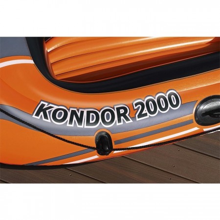 Canotto gommone mare Kondor 2000 con remi e pompa Bestway gonfiabile 188x98cm