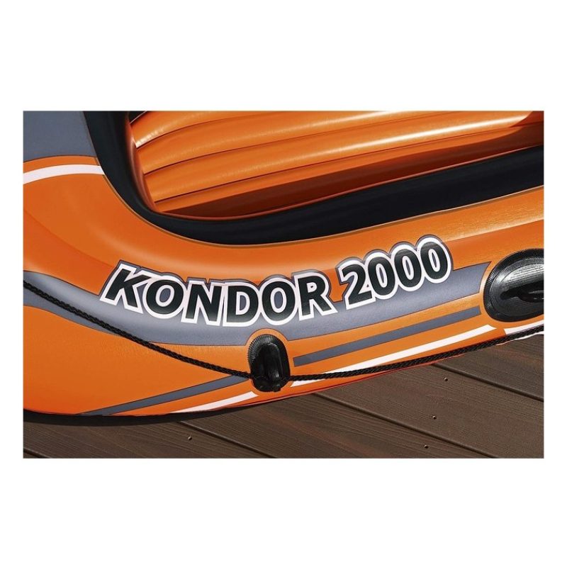 Canotto gommone mare Kondor 2000 con remi e pompa Bestway gonfiabil...