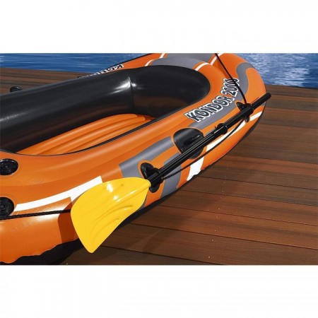 Canotto gommone mare Kondor 2000 con remi e pompa Bestway gonfiabile 188x98cm