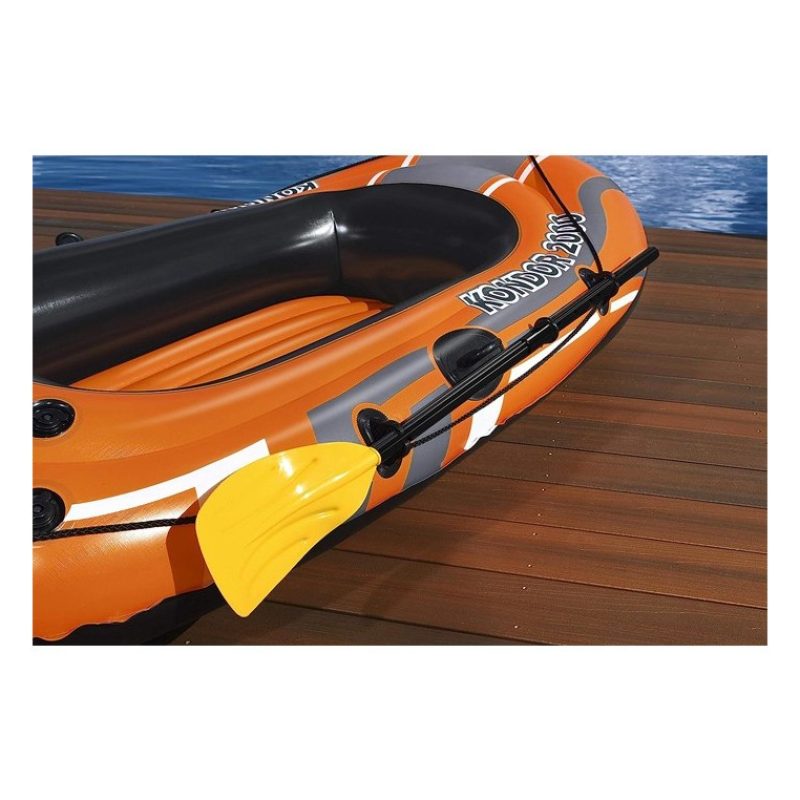 Canotto gommone mare Kondor 2000 con remi e pompa Bestway gonfiabil...