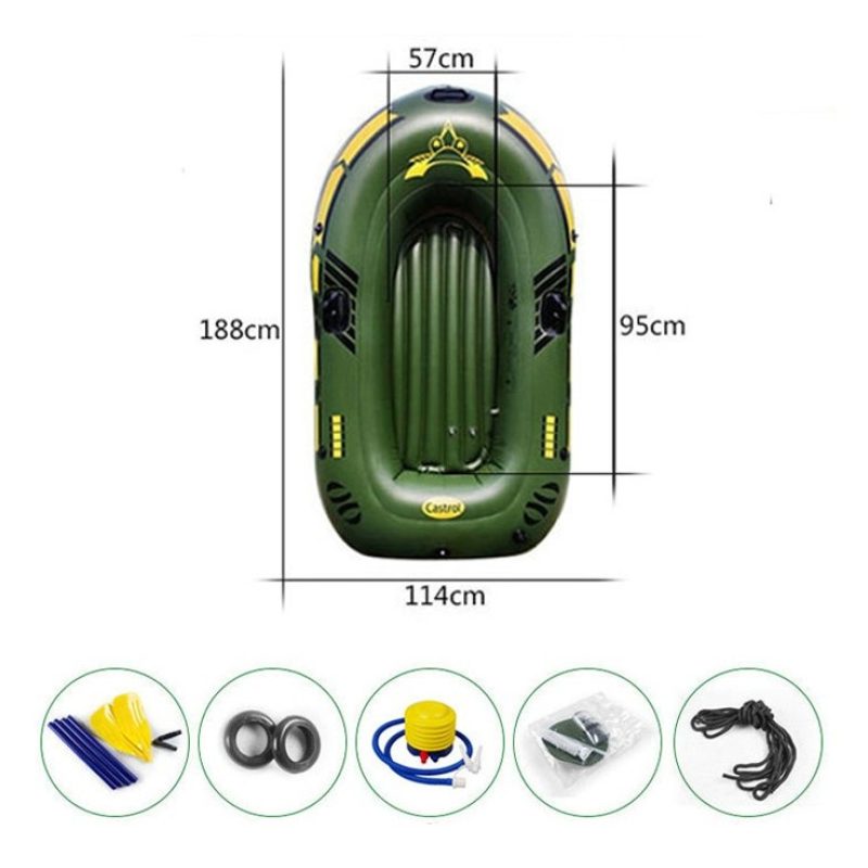 Hongu Canotto Gonfiabile gommone con remi e pompa 188x114 cm lago m...