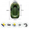 Hongu Canotto Gonfiabile gommone con remi e pompa 188x114 cm lago m...