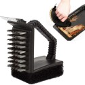 Spazzola Metallica Pulizia Barbecue Griglia forni Bbq Con Raschietto spugna