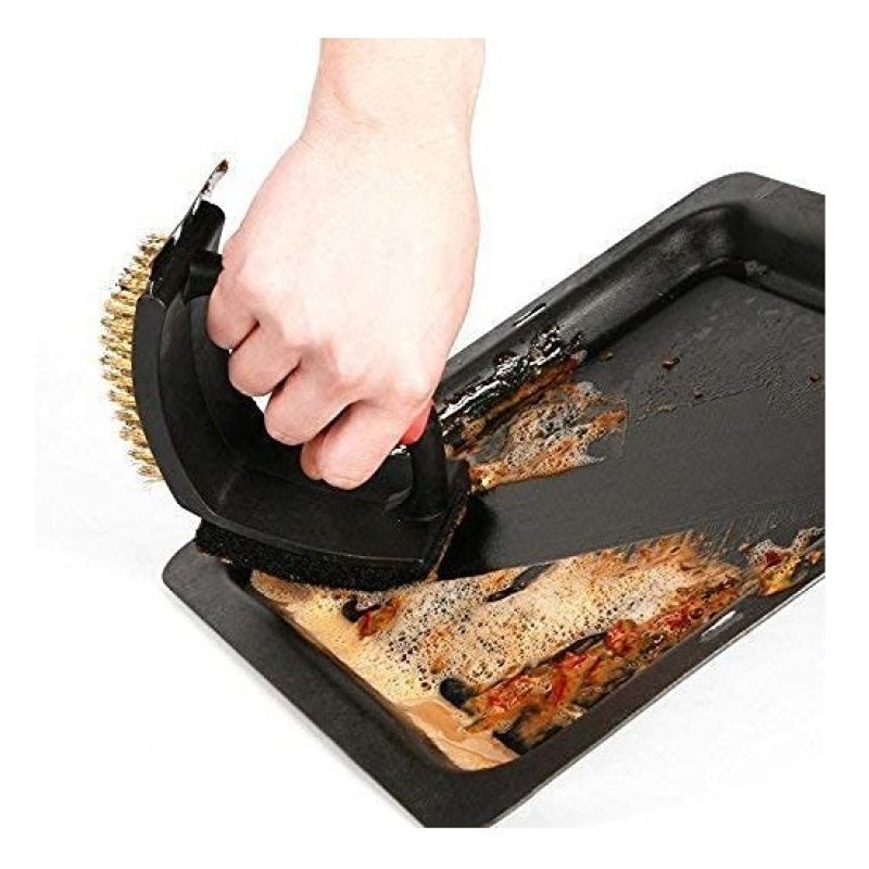 WeHome Spazzola Metallica Pulizia Barbecue Griglia forni Bbq Con Ra...