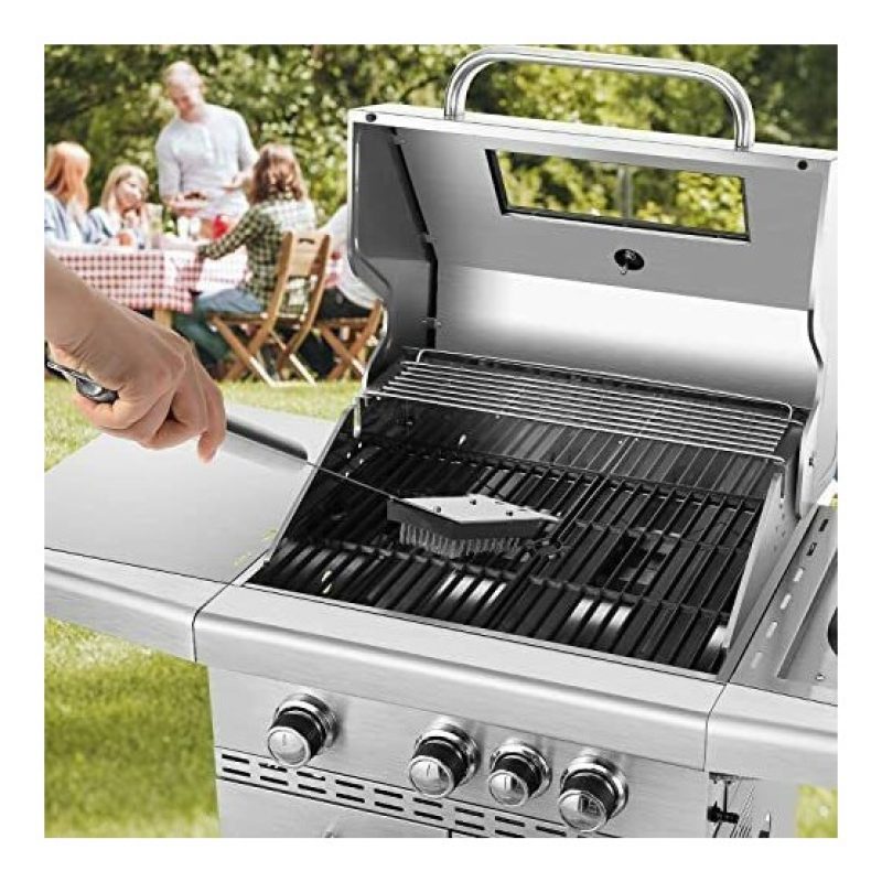 WeHome Spazzola metallica pulizia barbecue BBQ raschietto grill gri...