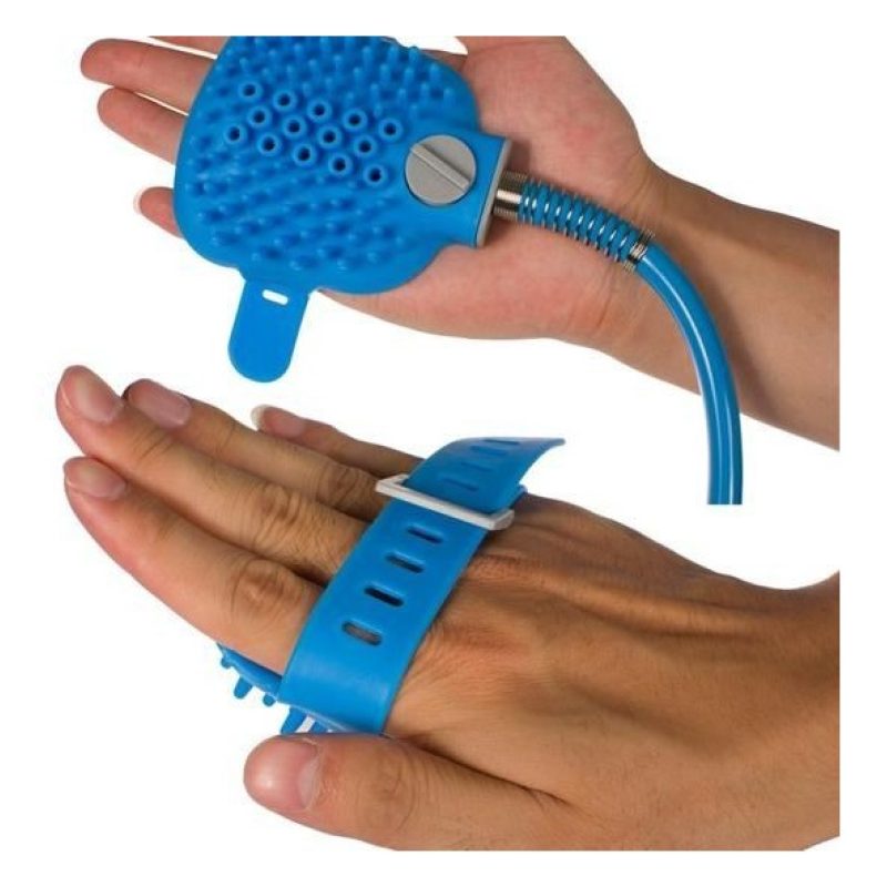 Accessorio lavaggio cane doccia silicone tubo giardino pet toelettatura toletta