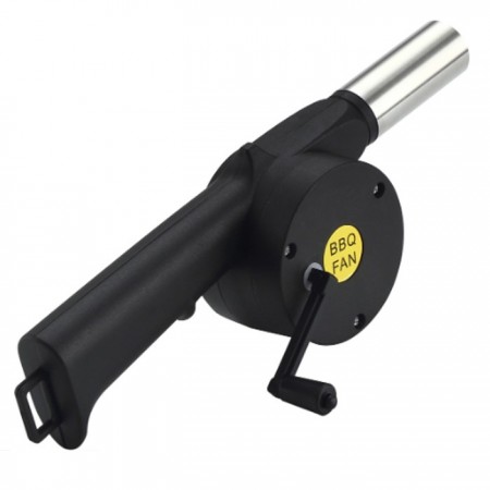 Soffiatore per Barbecue Ventilatore BBQ Accendifuoco Brace Carbone Manuale Fuoco