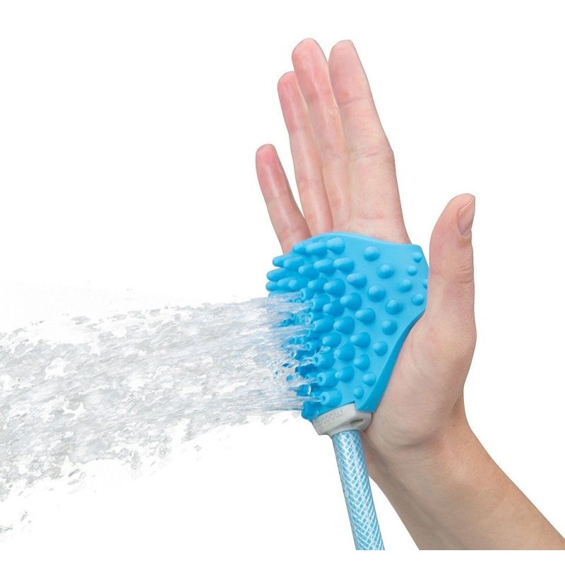 Accessorio lavaggio cane doccia silicone tubo giardino pet toelettatura toletta