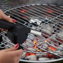 Soffiatore per Barbecue Ventilatore BBQ Accendifuoco Brace Carbone Manuale Fuoco