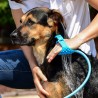 Accessorio lavaggio cane doccia silicone tubo giardino pet toelettatura toletta