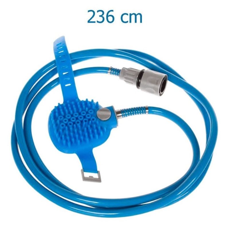 Accessorio lavaggio cane doccia silicone tubo giardino pet toelettatura toletta